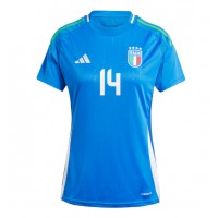 Camiseta Italia Federico Chiesa #14 Primera Equipación Replica Eurocopa 2024 para mujer mangas cortas